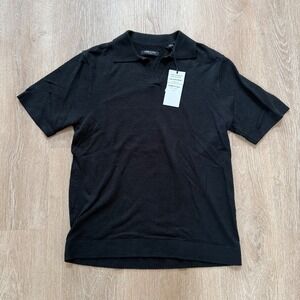 Kenneth Cole Sweater Collection Crew Neck Heathered Black Men's Size Medium‎